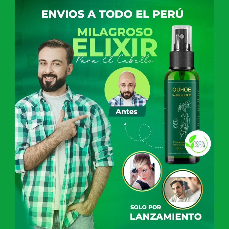 TONICO REVITALIZANTE PARA CRECIMIENTO DE CABELLO ELHOE